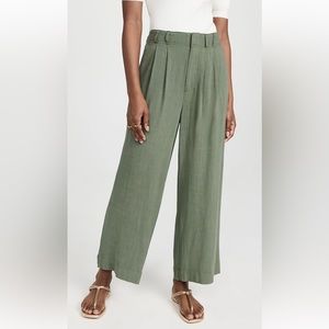 Z Supply Olive Green Wide-Leg Trousers